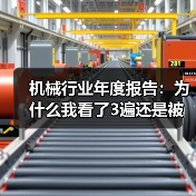 机械行业年度报告：为什么我看了3遍还是被数据打脸？