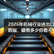 2026年机械行业进出口数据，藏着多少你看不懂的真相