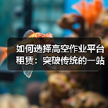 如何选择高空作业平台租赁：突破传统的一站式解决方案