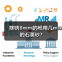 除锈8mm的枪用几mm的石英砂?