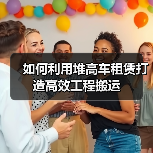 如何利用堆高车租赁打造高效工程搬运