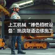 上工机械“绿色植桩设备”挑战隧道边缘施工，展现破局式“绿色”解决方案