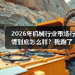 2026年机械行业市场行情到底怎么样？我跑了一圈工厂后傻眼了