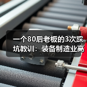 一个80后老板的3次踩坑教训：装备制造业高质量发展不是喊口号