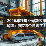 2026年制造业最新政策解读：我花3个月踩了5个坑才看懂