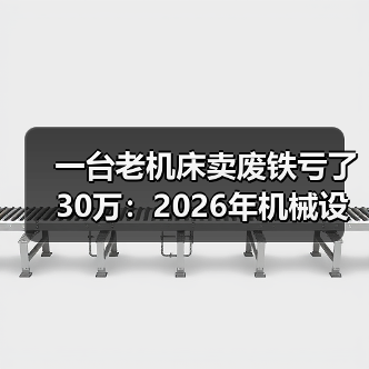 一台老机床卖废铁亏了30万：2026年机械设备行业前瞻（图3）