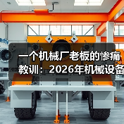 一个机械厂老板的惨痛教训：2026年机械设备行业前瞻（图2）