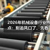 2026年机械设备行业热点：别追风口了，先看懂这三个反常信号（图1）