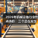 2026年机械设备行业热点追踪：三个正在发生的真实变化（图3）