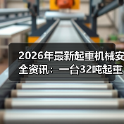 2026年最新起重机械安全资讯：一台32吨起重机差点砸中我同事（图1）