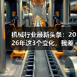 机械行业最新头条：2026年这3个变化，我差点全踩坑了