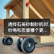 选择石英砂制砂机时，价格和质量哪个更...