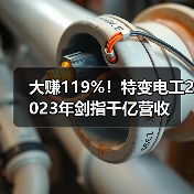大赚119%！特变电工2023年剑指千亿营收