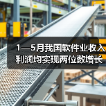 1—5月我国软件业收入利润均实现两位数增长（图2）
