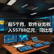 前5个月，软件业务收入55788亿元，同比增长11.2%